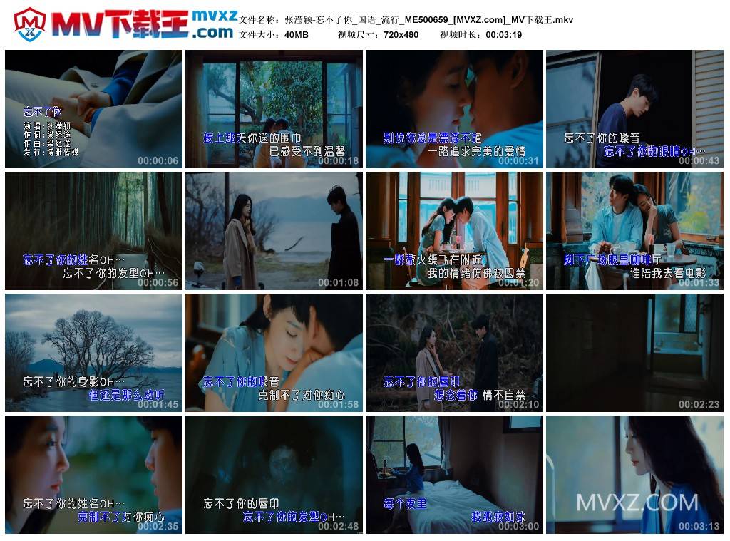 张滢颖-忘不了你_国语_流行_ME500659